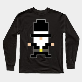 Rich Gnome in Pixel Long Sleeve T-Shirt